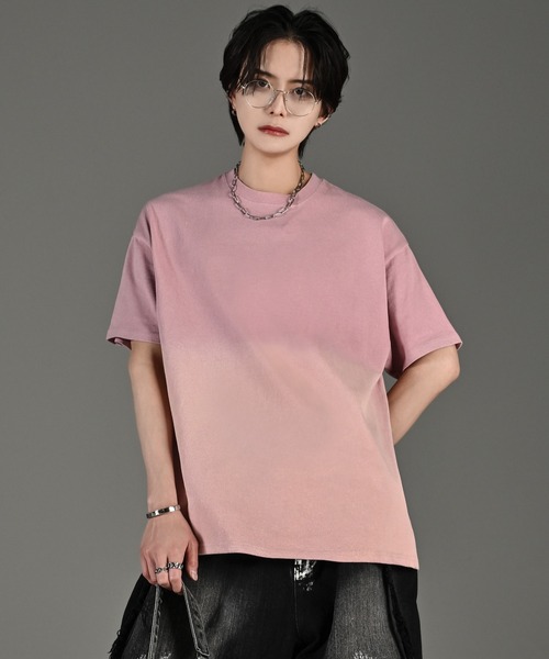 CUSTOM T-SHIRTS グラデーション Tシャツ 48 vintage design gradation relax fit T shirt / ヴィンテージ