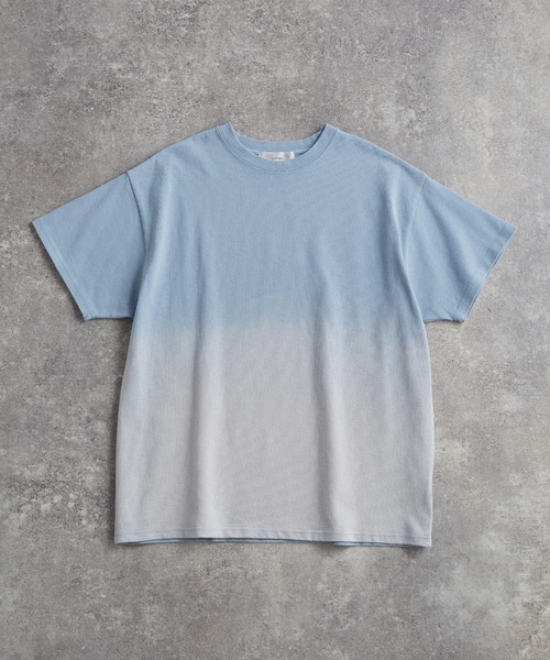 ADRER（アドラー）の「vintage design gradation relax fit T shirt / ヴィンテージデザイングラデーションリラックスフィットTシャツ（Tシャツ/カットソー・メンズ・ブラック/ライトブルー/ライトグレー/ピンク/ブラウン・XS/L/M/S）」の11枚目の写真