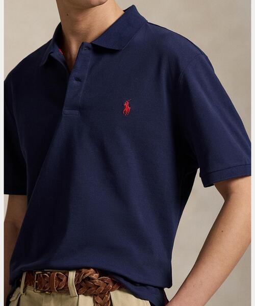 POLO RALPH LAUREN(ポロ ラルフ ローレン)の「テーラード フィット パフォーマンス メッシュ ポロシャツ(ポロシャツ・メンズ・ネイビー系1・L/M/S)」の4枚目の写真