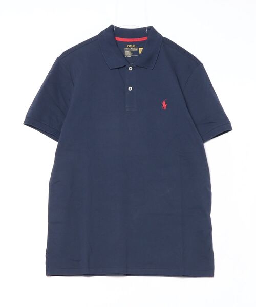 POLO RALPH LAUREN(ポロ ラルフ ローレン)の「テーラード フィット パフォーマンス メッシュ ポロシャツ(ポロシャツ・メンズ・ネイビー系1・L/M/S)」の3枚目の写真