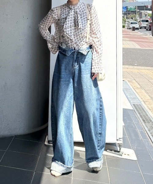 ヴィンテージ ルーズワイドデニム chw25s048-ファッション通販サイト