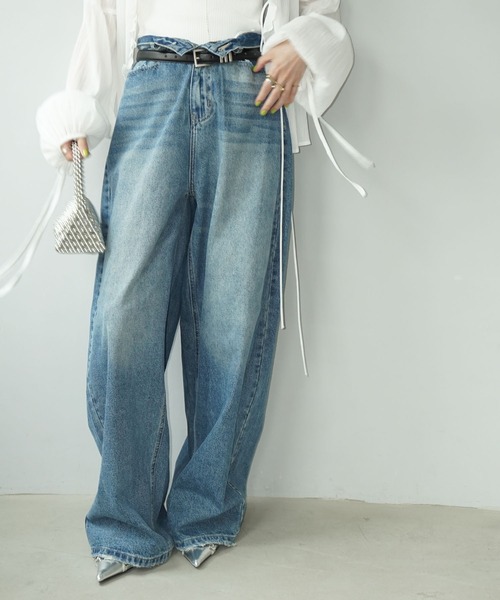 鈴　チペット　清時代 ヴィンテージ ルーズワイドデニム chw25s048-ファッション通販サイト