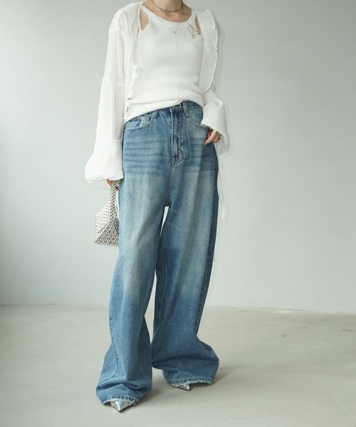 25SS Dior Icons ヘリテージジーンズ シルク100% ワイドデニム 25SS Dior Icons ヘリテージジーンズ シルク100% ワイドデニム