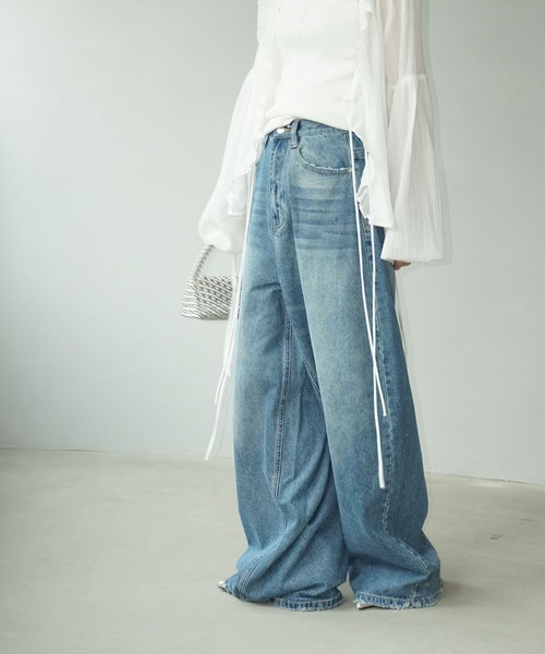 ヴィンテージ ルーズワイドデニム chw25s048-ファッション通販サイト