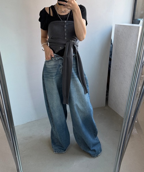 Fano Studios ヴィンテージ調ルーズワイドデニム ヴィンテージ調 ルーズワイドデニム FX25K016【Fano Studios