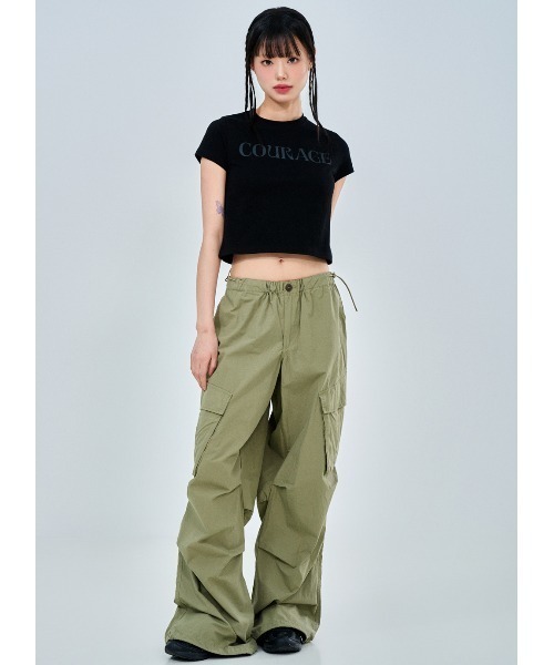 ACOVER（オコボ）の「A'GEM/9 × .kom 『ACOVER/オコボ』 Courage Lettering Short Sleeve T-Shirt/カレッジレタリング半袖Tシャツ（Tシャツ/カットソー・レディース・ホワイト/ライトグレー/ブルー/ブラック・FREE）」の13枚目の写真