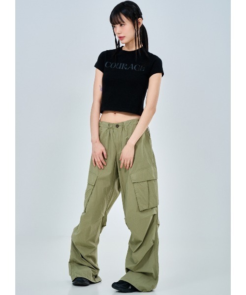 ACOVER（オコボ）の「A'GEM/9 × .kom 『ACOVER/オコボ』 Courage Lettering Short Sleeve T-Shirt/カレッジレタリング半袖Tシャツ（Tシャツ/カットソー・レディース・ホワイト/ライトグレー/ブルー/ブラック・FREE）」の14枚目の写真