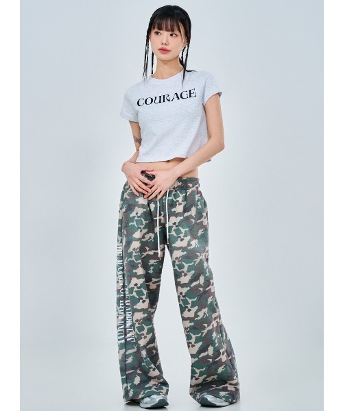 ACOVER（オコボ）の「A'GEM/9 × .kom 『ACOVER/オコボ』 Courage Lettering Short Sleeve T-Shirt/カレッジレタリング半袖Tシャツ（Tシャツ/カットソー・レディース・ホワイト/ライトグレー/ブルー/ブラック・FREE）」の16枚目の写真