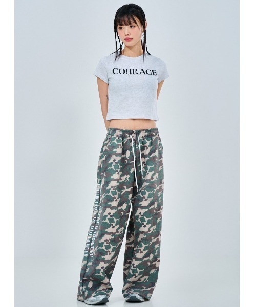 ACOVER（オコボ）の「A'GEM/9 × .kom 『ACOVER/オコボ』 Courage Lettering Short Sleeve T-Shirt/カレッジレタリング半袖Tシャツ（Tシャツ/カットソー・レディース・ホワイト/ライトグレー/ブルー/ブラック・FREE）」の17枚目の写真