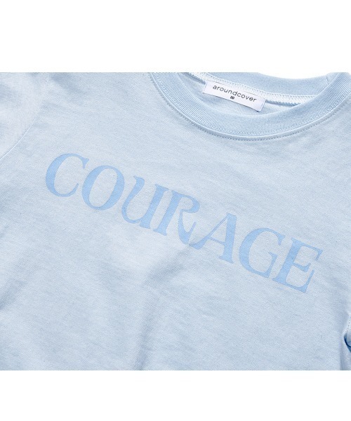 ACOVER（オコボ）の「A'GEM/9 × .kom 『ACOVER/オコボ』 Courage Lettering Short Sleeve T-Shirt/カレッジレタリング半袖Tシャツ（Tシャツ/カットソー・レディース・ホワイト/ライトグレー/ブルー/ブラック・FREE）」の10枚目の写真