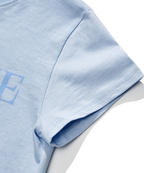 ACOVER（オコボ）の「A'GEM/9 × .kom 『ACOVER/オコボ』 Courage Lettering Short Sleeve T-Shirt/カレッジレタリング半袖Tシャツ（Tシャツ/カットソー・レディース・ホワイト/ライトグレー/ブルー/ブラック・FREE）」の11枚目の写真