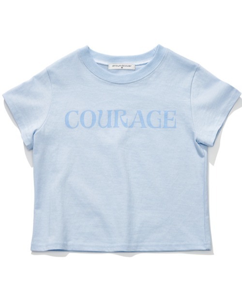 ACOVER（オコボ）の「A'GEM/9 × .kom 『ACOVER/オコボ』 Courage Lettering Short Sleeve T-Shirt/カレッジレタリング半袖Tシャツ（Tシャツ/カットソー・レディース・ホワイト/ライトグレー/ブルー/ブラック・FREE）」の6枚目の写真