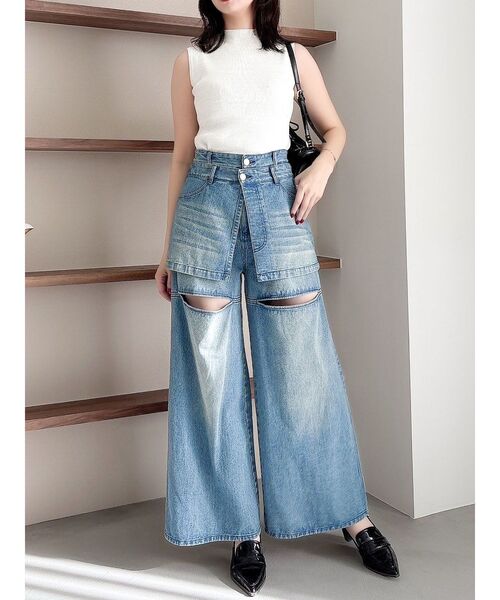 dazzlin（ダズリン）の「コンパクトノースリニットトップス（ニット/セーター・レディース・オフホワイト/ブラック/ピンク/その他1・FREE）」の10枚目の写真