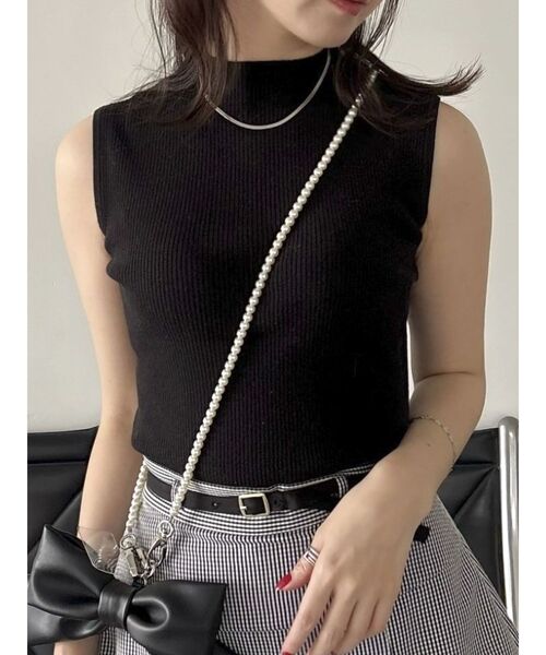 dazzlin（ダズリン）の「コンパクトノースリニットトップス（ニット/セーター・レディース・オフホワイト/ブラック/ピンク/その他1・FREE）」の18枚目の写真