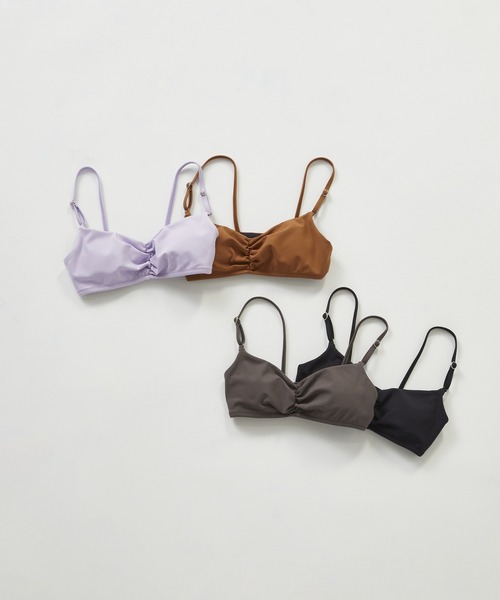 Julier Yoga and Relax（ジュリエヨガアンドリラックス）の「Julier YOGA FITバンドゥブラトップ（その他トップス・レディース・グレー/キャメル/ラベンダー/ブラック・1/0）」の7枚目の写真