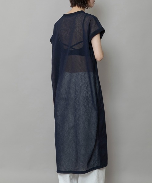 Munich（ミューニック）の「【速乾性】【防シワ】ヴィンテージボイルプルオーバーワンピース（ワンピース・レディース・ブラック/ホワイト/ネイビー・FREE）」の9枚目の写真