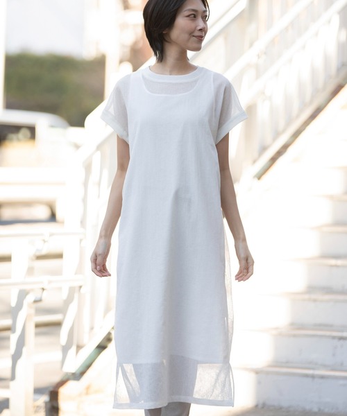 Munich（ミューニック）の「【速乾性】【防シワ】ヴィンテージボイルプルオーバーワンピース（ワンピース・レディース・ブラック/ホワイト/ネイビー・FREE）」の15枚目の写真