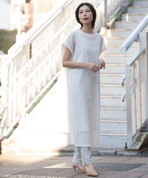 ☆極美品カール期ヴィンテージワンピースsize38☆ 大きいサイズ レディース オーガンジー花柄ワンピース nw-23038