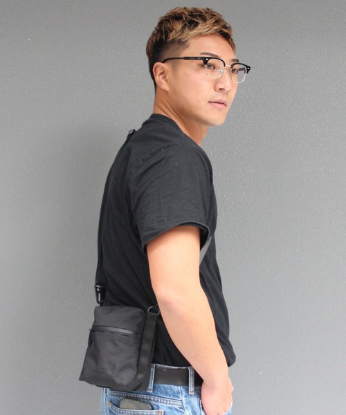 RAW.C(ロークリエイト)の「FUNCTIONAL/ファンクショナル ショルダーバッグ MIGHTY MINI SHOULDER 撥水 軽量 RCB-096TI(ショルダーバッグ・メンズ・ブラック/ブラック系その他・FREE)」の1枚目の写真