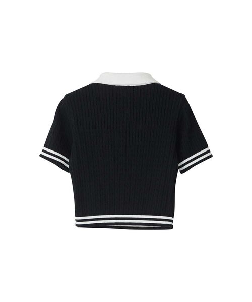 HYSTERICGRAMMAR ヒスガール ポロシャツ Ｆサイズ HYSTERIC GLAMOUR ポロシャツ ヒスガール 黒 - メルカリ