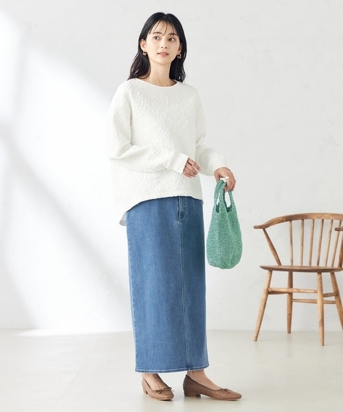 a.v.v（アーヴェヴェ）の「ラメニットバッグ（ハンドバッグ・レディース・グリーン/オレンジ/ベージュ/シルバー・38）」の6枚目の写真