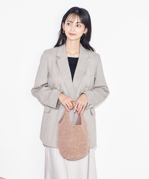 a.v.v（アーヴェヴェ）の「ラメニットバッグ（ハンドバッグ・レディース・グリーン/オレンジ/ベージュ/シルバー・38）」の22枚目の写真