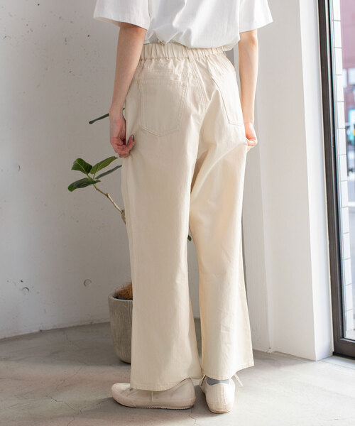 POU DOU DOU（プードゥドゥ）の「セミワイドタックワイドパンツ（その他パンツ・レディース・キナリ/ブラック/カーキ・M）」の5枚目の写真