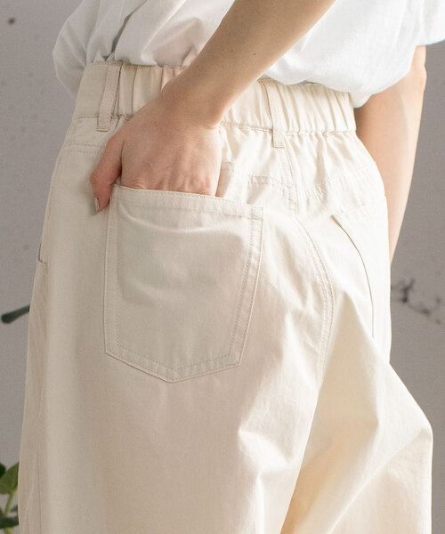 POU DOU DOU（プードゥドゥ）の「セミワイドタックワイドパンツ（その他パンツ・レディース・キナリ/ブラック/カーキ・M）」の7枚目の写真