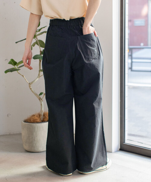POU DOU DOU（プードゥドゥ）の「セミワイドタックワイドパンツ（その他パンツ・レディース・キナリ/ブラック/カーキ・M）」の15枚目の写真