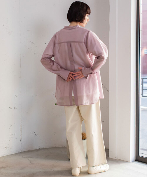 POU DOU DOU（プードゥドゥ）の「セミワイドタックワイドパンツ（その他パンツ・レディース・キナリ/ブラック/カーキ・M）」の19枚目の写真