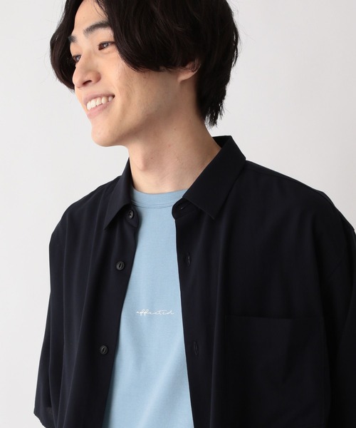 GLOBAL WORK(グローバルワーク)の「サラサマ快適シャツ/レギュラーカラー/半袖/286395(シャツ/ブラウス・メンズ・ブラック系1/ブラック系/グレイッシュブルー/ブルー系その他6/チャコールグレー/ブルー/グレー/ブルー系その他7/ホワイト/グレイッシュベージュ/ブラウン/ネイビー・LARGE/MEDIUM/X-LARGE/SMALL/3XL/XX-LARGE/X-SMALL)」の15枚目の写真