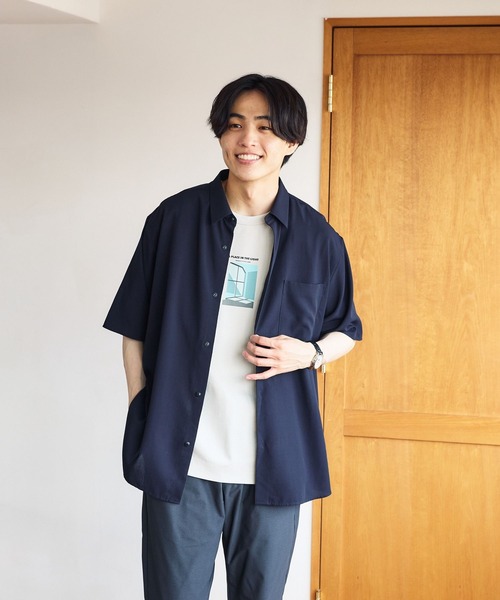 セール】サラサマ快適シャツ/レギュラーカラー/半袖/286395（シャツ