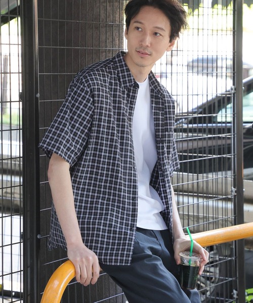 セール】サラサマ快適シャツ/レギュラーカラー/半袖/286395