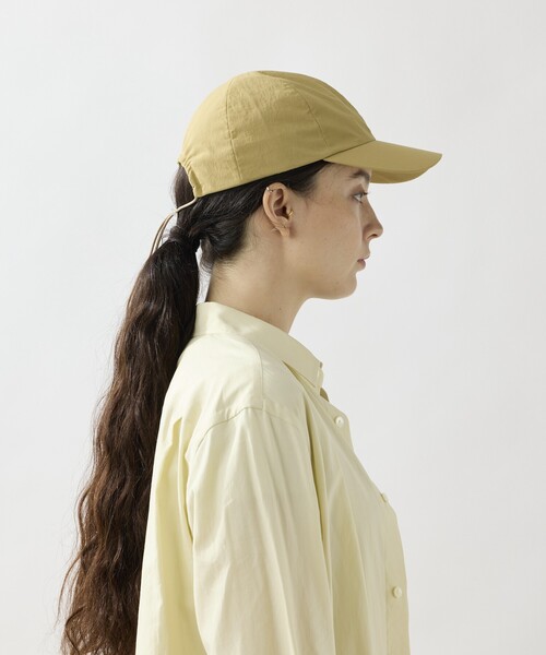 La Maison de Lyllis（メゾンドリリス）の「La Maison de Lyllis/ラ メゾン ド リリス SKY CAP / 2251027 / 撥水ナイロンキャップ（キャップ・レディース・ブラック/ホワイト/マスタード・ONE SIZE）」の21枚目の写真