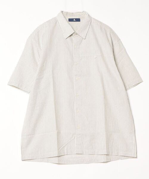 R.(rehacer)（アールドット（レアセル））の「R. : Retro Stripe Box S/S Loose Shirt（シャツ/ブラウス・メンズ・ブルー系その他/ホワイト系その他・MEDIUM/LARGE）」の17枚目の写真