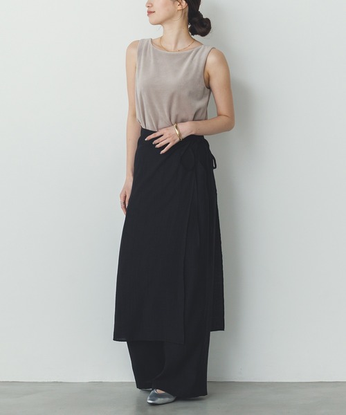 hunch（ハンチ）の「ベロア スクエアタンクトップ（タンクトップ・レディース・ライム/モカ/ダークオリーブ/ブラウン/ネイビー/ベージュ・FREE）」の19枚目の写真