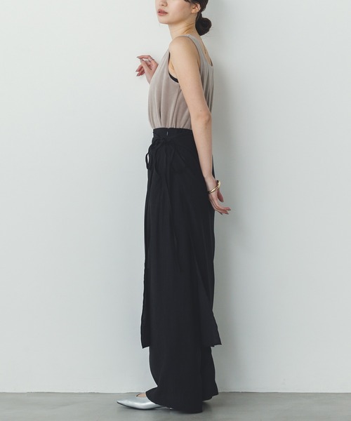 hunch（ハンチ）の「ベロア スクエアタンクトップ（タンクトップ・レディース・ライム/モカ/ダークオリーブ/ブラウン/ネイビー/ベージュ・FREE）」の20枚目の写真