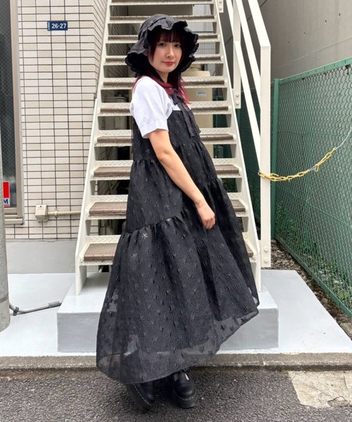 セール】STAR JACQUARD SHEER ドレス（ワンピース）｜Candy Stripper