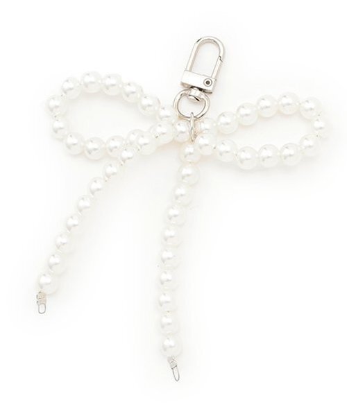 セール】パールリボンチャーム（その他ヘアアクセサリー）｜by