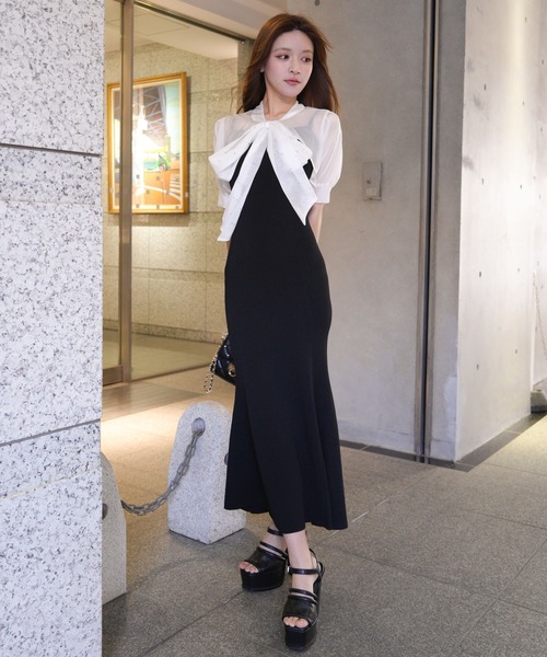 ワンピース ARMARIUM 'Leo' dress セール】ランジェリーライクキャミワンピース（ワンピース