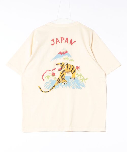 tシャツ HOUSTON / PIGMENT CRACKD PT SOUVENIR TEE（TIGER） / 22299 レディース メンズ セール】HOUSTON / PIGMENT CRACKD PT SOUVENIR TEE（TIGER