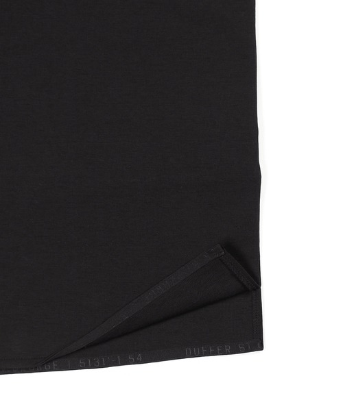 The DUFFER of ST.GEORGE(ザダファーオブセントジョージ)の「〔BLACK LABEL〕SORONA PONTE 3-EMBLEM TEE:ポンチ素材 スリーエンブレム Tシャツ(Tシャツ/カットソー・メンズ・ホワイト/ブラック・SMALL/MEDIUM/LARGE/X-LARGE)」の14枚目の写真