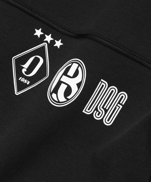 The DUFFER of ST.GEORGE(ザダファーオブセントジョージ)の「〔BLACK LABEL〕SORONA PONTE 3-EMBLEM TEE:ポンチ素材 スリーエンブレム Tシャツ(Tシャツ/カットソー・メンズ・ホワイト/ブラック・SMALL/MEDIUM/LARGE/X-LARGE)」の15枚目の写真