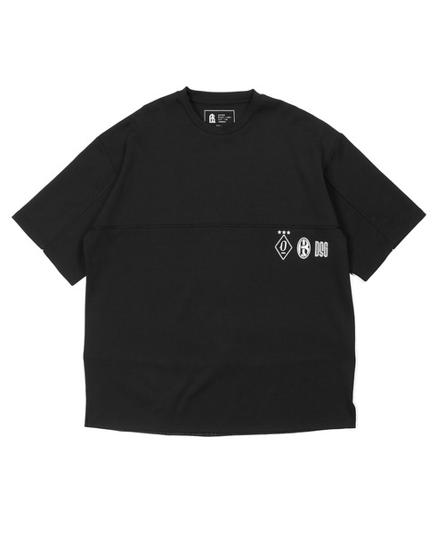 The DUFFER of ST.GEORGE(ザダファーオブセントジョージ)の「〔BLACK LABEL〕SORONA PONTE 3-EMBLEM TEE:ポンチ素材 スリーエンブレム Tシャツ(Tシャツ/カットソー・メンズ・ホワイト/ブラック・SMALL/MEDIUM/LARGE/X-LARGE)」の11枚目の写真