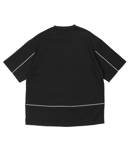 The DUFFER of ST.GEORGE(ザダファーオブセントジョージ)の「〔BLACK LABEL〕SORONA PONTE 3-EMBLEM TEE:ポンチ素材 スリーエンブレム Tシャツ(Tシャツ/カットソー・メンズ・ホワイト/ブラック・SMALL/MEDIUM/LARGE/X-LARGE)」の12枚目の写真