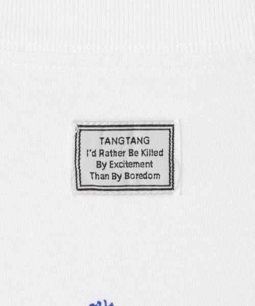 ADAM ET ROPE'(アダムエロペ)の「【TANGTANG(タンタン)】 WHATEVER BLUE(Tシャツ/カットソー・レディース・ホワイト/ブラック・M)」の9枚目の写真