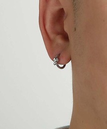 ノーブランド ピアス 両耳 no brand（ノーブランド）の「埋め込みパール クリア ハート ♡ ピアス