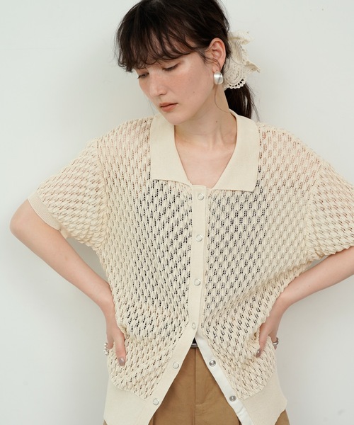BoTT／Marled Knit Polo カーディガン 117033.jpg