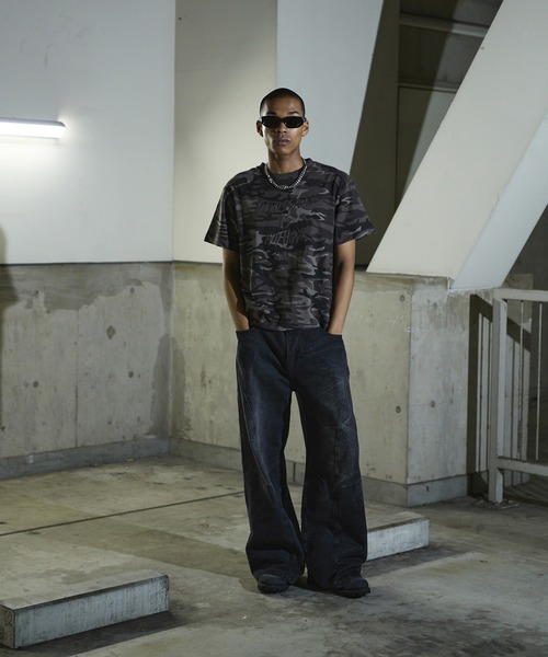 ANDER HUNK（アンダーハンク）の「Camouflage Short T-shirt / カモフラージュショートTシャツ（Tシャツ/カットソー・メンズ・グレー/ブラウン・SMALL/MEDIUM/LARGE）」の13枚目の写真