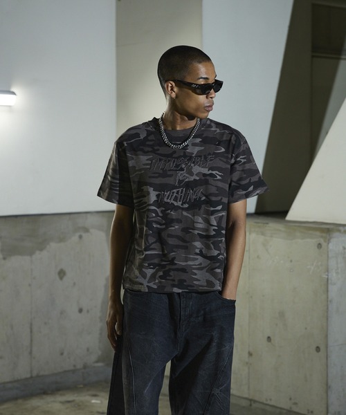 ANDER HUNK（アンダーハンク）の「Camouflage Short T-shirt / カモフラージュショートTシャツ（Tシャツ/カットソー・メンズ・グレー/ブラウン・SMALL/MEDIUM/LARGE）」の18枚目の写真